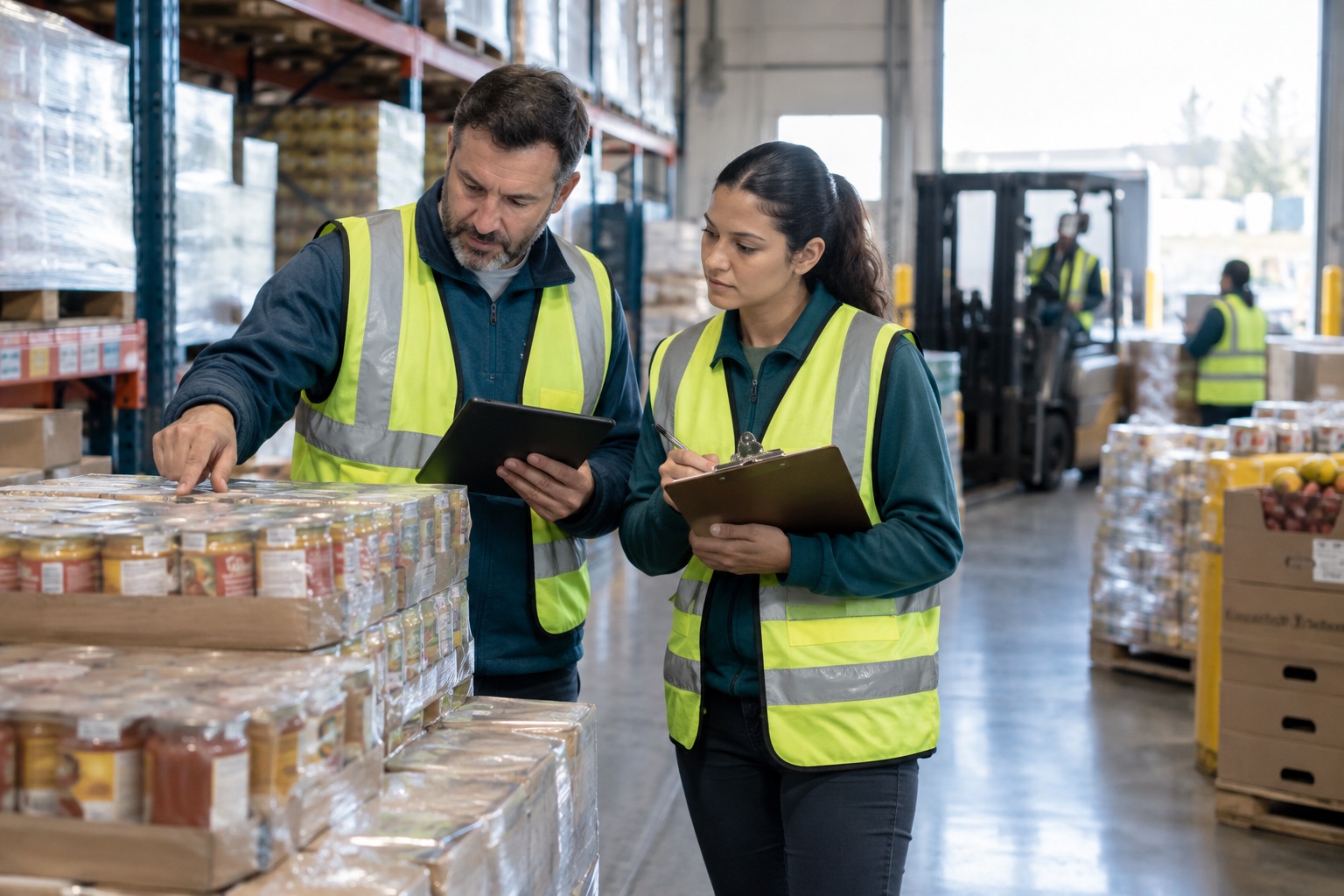 Distribution & Logistics professionals at work